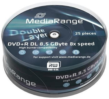 MediaRange DVD+R DL 8,5GB 240min 8x 25er Spindel