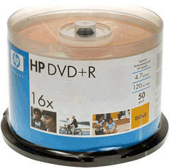 HP DVD+R 4,7GB 120min 16x 50er Spindel