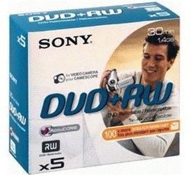 Sony DVD+RW Mini 1,4GB 30min 4x 5er Jewelcase