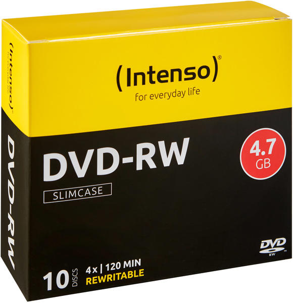 Intenso DVD-RW 4,7GB 120min 4x 10er Slimcase