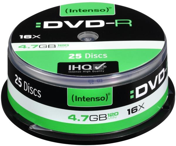Intenso DVD-R 4,7GB 120min 16x 25er Spindel