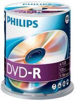 Philips DM4S6B00F - 100 x DVD-R - 4.7 GB (120 Min.) 16x - Spindel