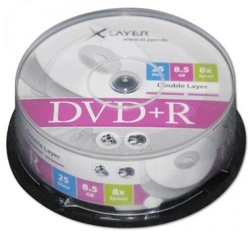 Xlayer DVD+R 4,7GB 120min 8x bedruckbar 25er Spindel