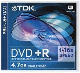 TDK DVD+R 4,7GB 120min 16x 5er Jewelcase