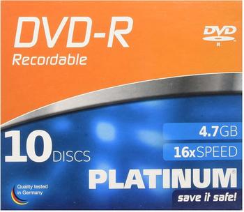 Bestmedia DVD-R Platinum 4,7GB 16x 10er Slimcase (102567)