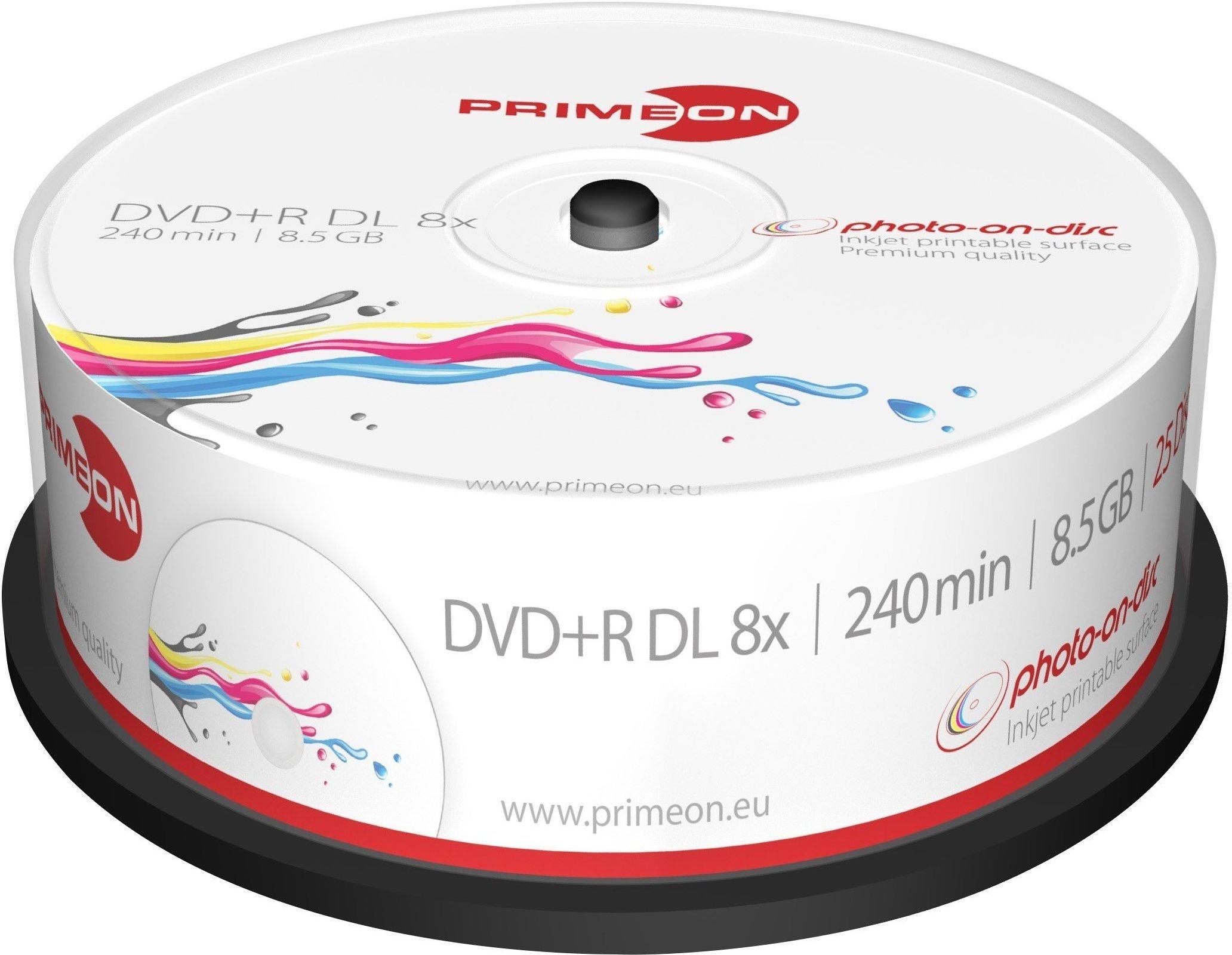 Primeon DVD+R Double Layer 8,5 GB Photo-On-Disc 25er Test ❤️ Jetzt ab 14,26  € (Februar 2022) Testbericht.de
