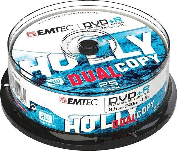 Emtec DVD+R DL 8,5GB 8x 25er Spindel ECOVPR85258CB