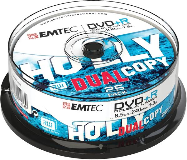 Emtec DVD+R DL 8,5GB 240min 8x 25er Spindel