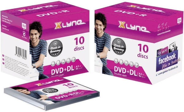 xlyne DVD+R DL 8,5 GB 8X 10er Jewelcase