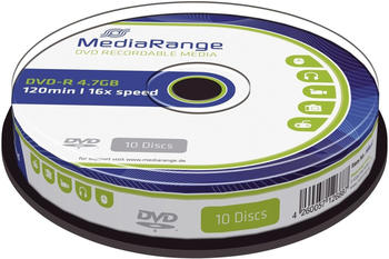 MediaRange DVD-R 4,7Gb 120min 16x 10er Cakebox