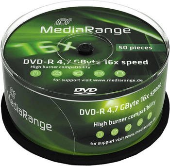 MediaRange DVD-R 4,7Gb 120min 16x Azo 50er Cakebox