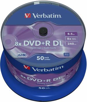 Verbatim DVD+R DL 8,5GB 8x 50er Spindel
