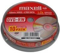 Maxell DVD-RW, 120 Minuten, 4.7 GB, 2x, 10er Spindel