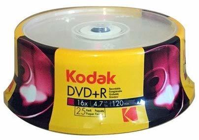 Kodak DVD+R 4.7GB 16x 25pcs Cakebox