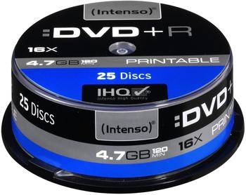 Intenso DVD+R 4,7GB 120min 16x bedruckbar 25er Spindel