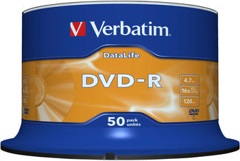 Verbatim DVD-R 4.7GB 16x 50stk Spindel (43814)