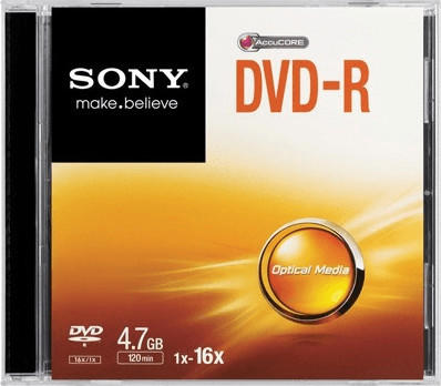 Sony DVD-R 4,7GB 120min 16x 1er Slimcase