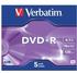 Verbatim DVD+R 4,7GB 120min 16x Matt Silver 5er Jewelcase