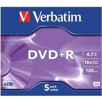 Verbatim DVD+R 4,7GB 120min 16x Matt Silver 5er Jewelcase