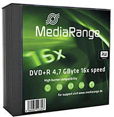 MediaRange DVD+R 4,7GB 120min 16x 5er Slimcase