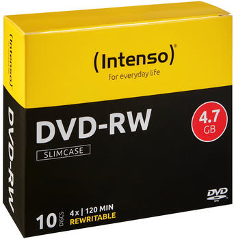 Intenso DVD+RW 4,7GB 4x 10er Spindel