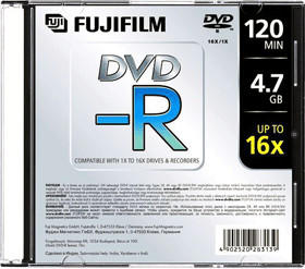 Fuji Magnetics DVD-R 4,7GB 120min 16x 10er Slimcase