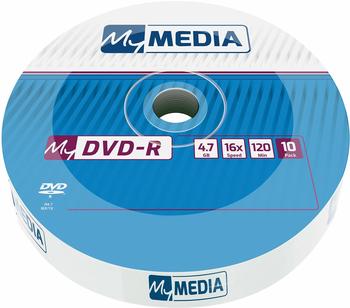 MyMedia DVD‐R 4.7GB 16x Speed matt silver Wrap (10 x), Optischer Datenträger