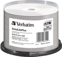 Verbatim 43744, Verbatim 43744 DVD-R Rohling 4.7GB 50 St. Spindel Bedruckbar