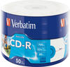 Verbatim 50x CD-R 700 MB 50 - CD-RW (CD-R, 700 MB, 50 ÷ 120 mm, 80 min, 52x)