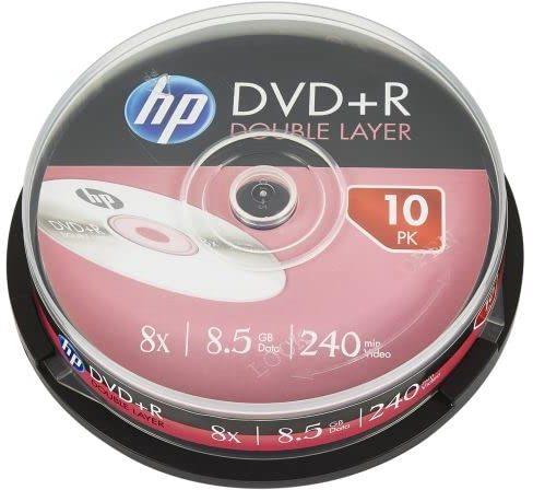 HP DVD+R DL 8,5GB 8x 10er Cakebox