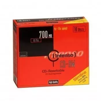 Intenso CD-RW 700MB 80min 12x 10er Slimcase