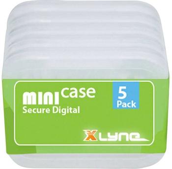 Xlyne SD Card Case 5er Pack transparent, Farbe:Transparent