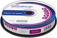 MediaRange Bluray 25GB 10pcs BD-RE Spindel 2x