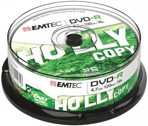 Emtec DVD-R 4.7GB 16x 25stk Spindel (ECOVR472516CB)