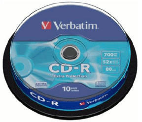 Verbatim CD-R 700MB 80min 52x Extra Protection 10er Spindel