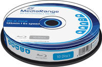 MediaRange Bluray 25GB 10pcs BD-R Spindel 6x