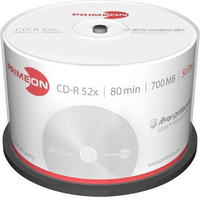 Primeon 2761102, Primeon 2761102 CD-R 80 Rohling 700 MB 50 St. Spindel Silber Matte