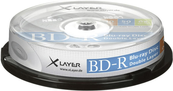 Xlayer BD-R DL 50GB 6x 10er Cakebox