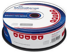 MediaRange CD-RW MR235-25 700MB 12x 25er Cakebox
