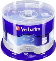 Verbatim 43838, Verbatim 1x50 BD-R Blu-Ray 25GB 6x Speed Datalife No-ID Cakebox (50x)