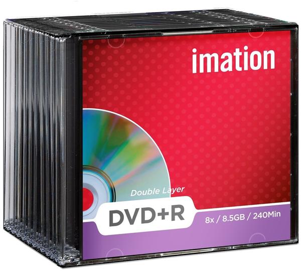 Imation DVD+R DL 8,5GB 240min 8x 10er Slimcase