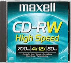 Maxell CD-RW 700MB 80min 12x 1er Jewelcase