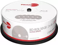 Primeon 2761318, Primeon 2761318 Blu-ray BD-R DL Rohling 50GB 25 St. Spindel