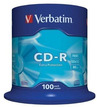 Verbatim CD-R 700MB 52x Extra Protection 100er Spindel