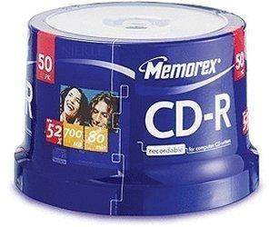 Memorex CD-R 700MB 80min 52x 50er Spindel