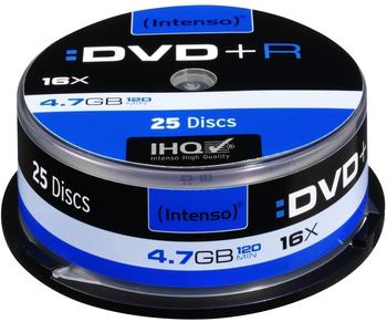 Intenso DVD+R 4,7GB 120min 16x 25er Spindel