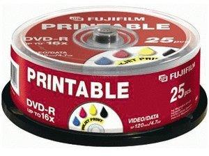 Fuji Magnetics DVD-R 4,7GB 120min 16x bedruckbar 25er Spindel