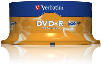 Verbatim DVD-R 4,7GB 120min 16x Matt Silver 25er Spindel