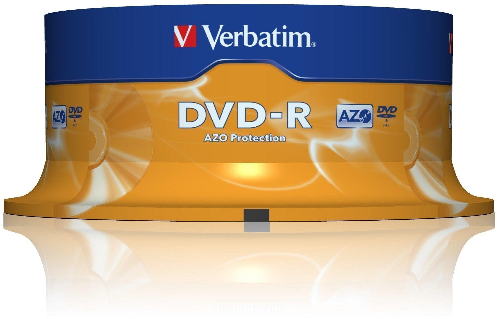 Verbatim DVD-R 4,7GB 120min 16x Matt Silver 25er Spindel Test TOP Angebote  ab 7,99 € (Mai 2023)