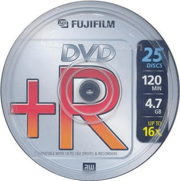 Fuji Magnetics DVD+R 4,7GB 120min 16x 25er Spindel